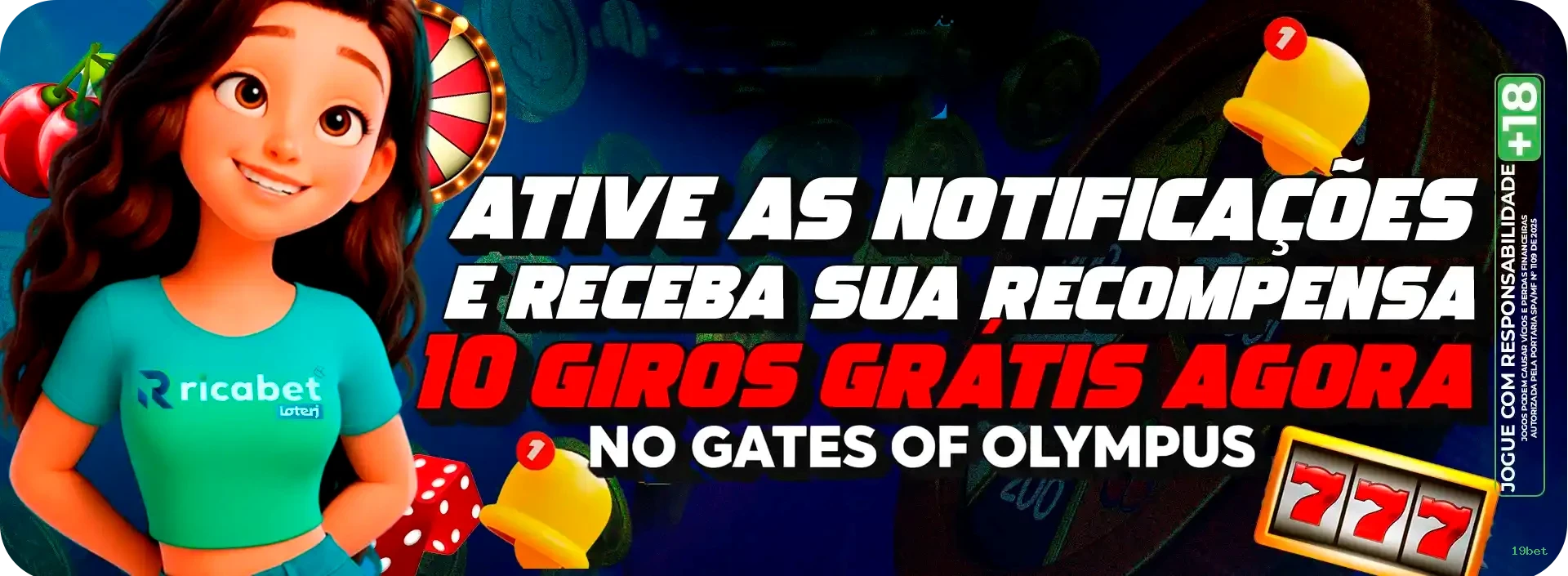 Bônus e prêmios 19bet